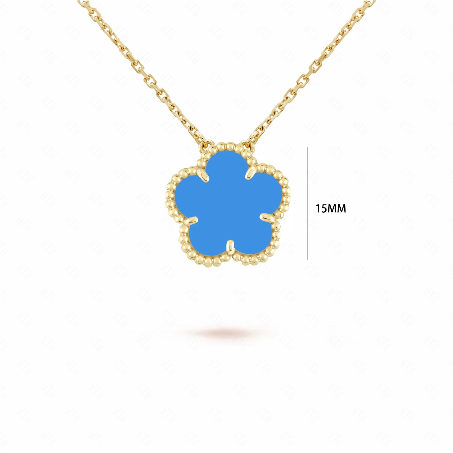 Gold/Silver Classic Natural Stone Five Leaf Flower Necklace Fashion Women Flower Jewelry Necklace For Daily Wear Free Shipping Qme 7