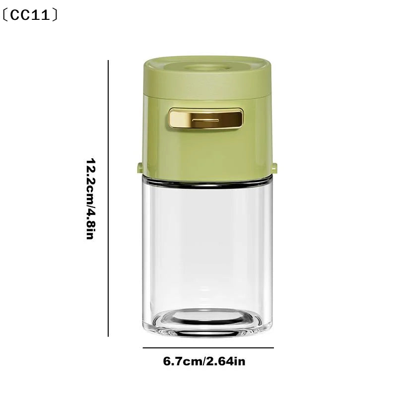 CC11180ml Glass Quantitative Seasoning Jar Press-type Salt Control Qme