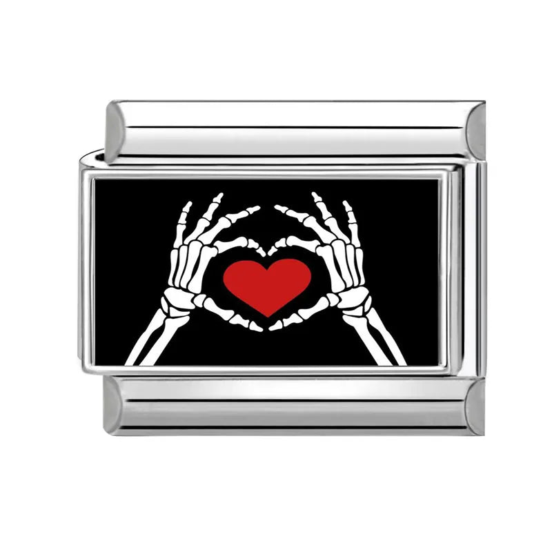 2026 Women Men Colored Star Ghost Cats Halloween Charms Italian Links Fit 9mm Bracelet Stainless Steel DIY Making Jewelry Gift Qme S 26