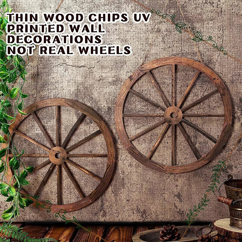 Wood Wagons Wheel Decorative Wooden Wheels Old Western Wagon Decor Qme