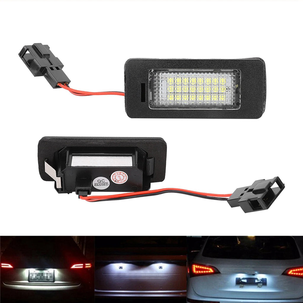 8T0943021 LED License Plate Light LED License Plate Light Signal Lamp Fits for 8T0943021 Replacement LED Signal Lamp Qme