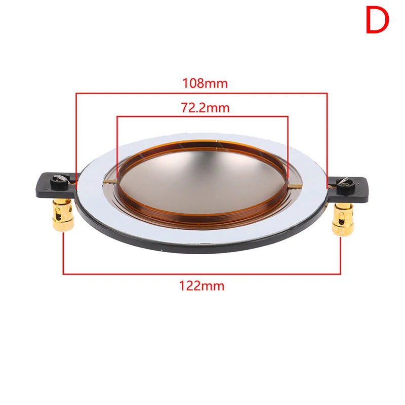 34 4 44 51 3 72 2 74 5 Core Tweeter Voice Coil Membrane Titanium Film Qme 72.2mm