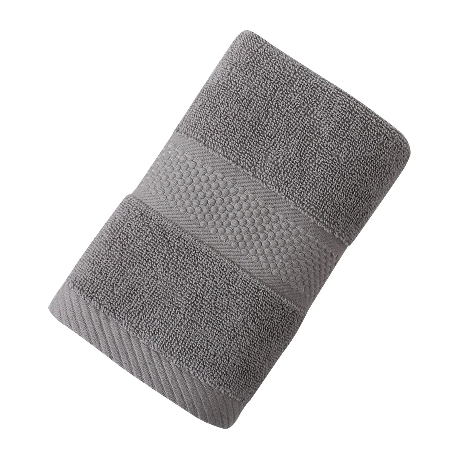 Thicken Outdoor Swimming Quick Absorbent Cotton Towels Soft Skin-friendly Face Bathing Towel Multifunction Towel Qme Gray One Size