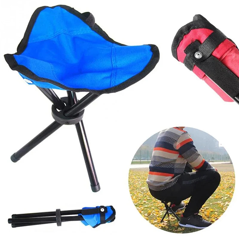 Beach Chairs Outdoor Multi Function Portable Folding Stool Triangle Qme