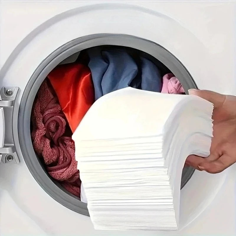 100/50/30PCS Laundry Color Absorbing Paper Anti-dyeing Laundry Tablets For Washing Machine Clean Clothes Color Catcher Sheets Qme