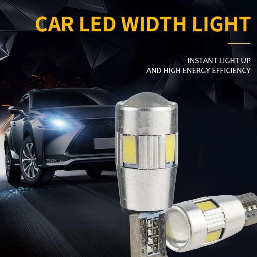 T10 LED Bulbs CAN-bus Light Bulb Headlight Mini Design Car Interior Qme