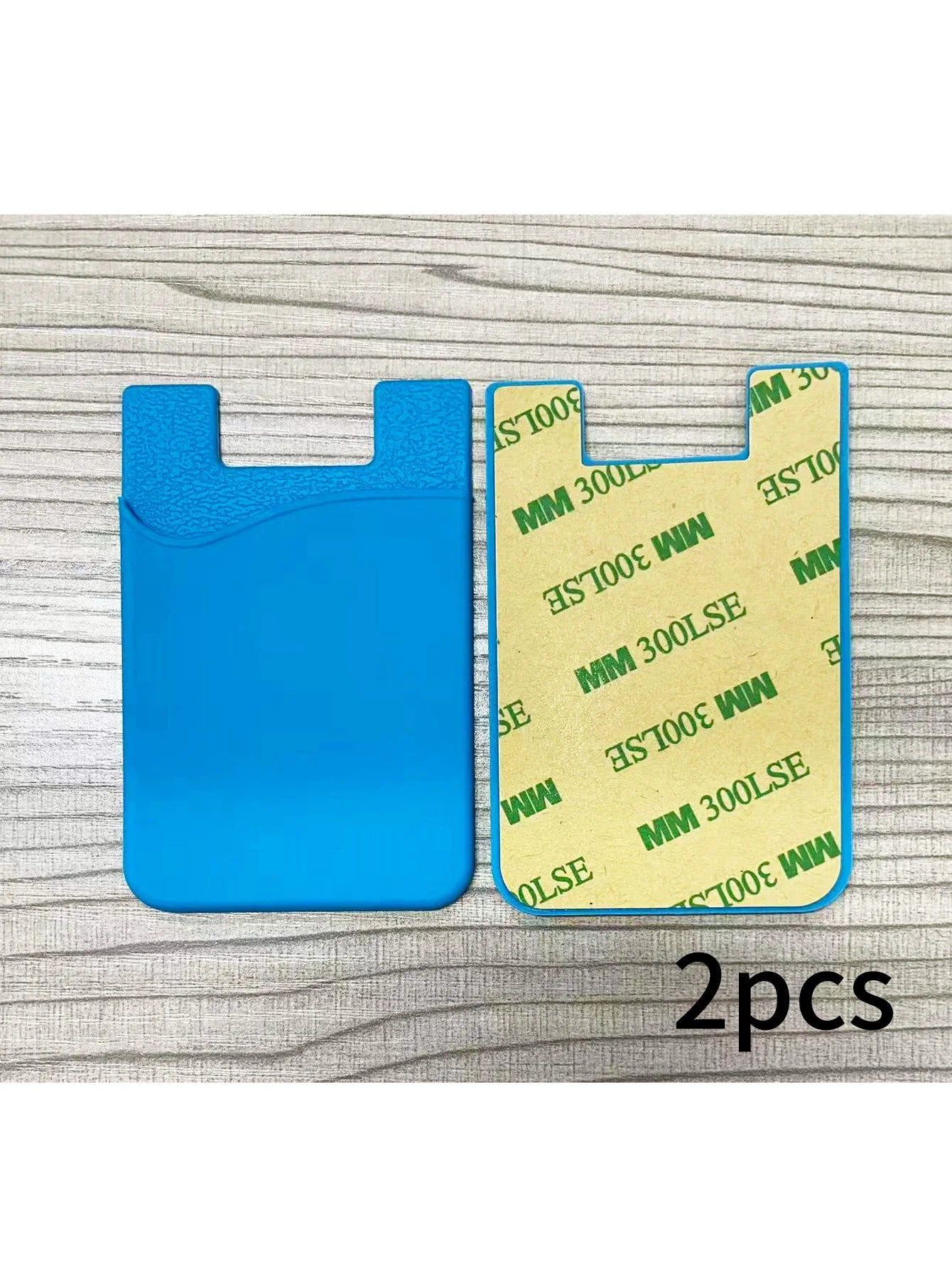 Silicone Phone Card Holder Bank Bus Id Sticker 2 Qme SKY BLUE