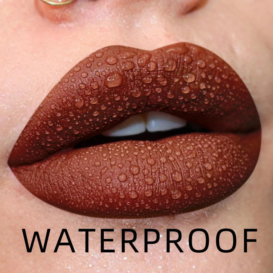 19-color Matte Lip Gloss Nude Liquid Lipstick Waterproof Long Lasting Qme 11