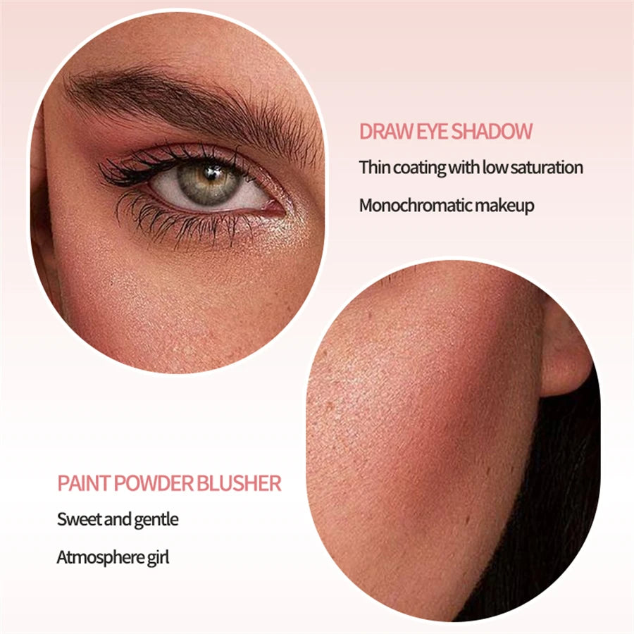 6 Colors Waterproof Blush Cream Long-lasting Multi-use Makeup Women Qme