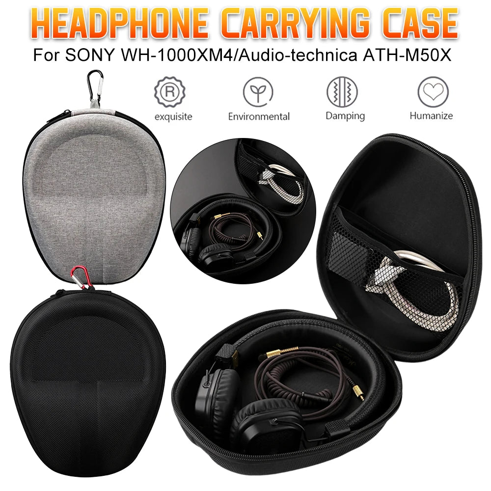 For Sony WH-CH720N WH-CH520 Wireless Headphones Case Hard EVA Case Bluetooth Headphone Carrying Bag Pouch Storage Bag Cover Qme