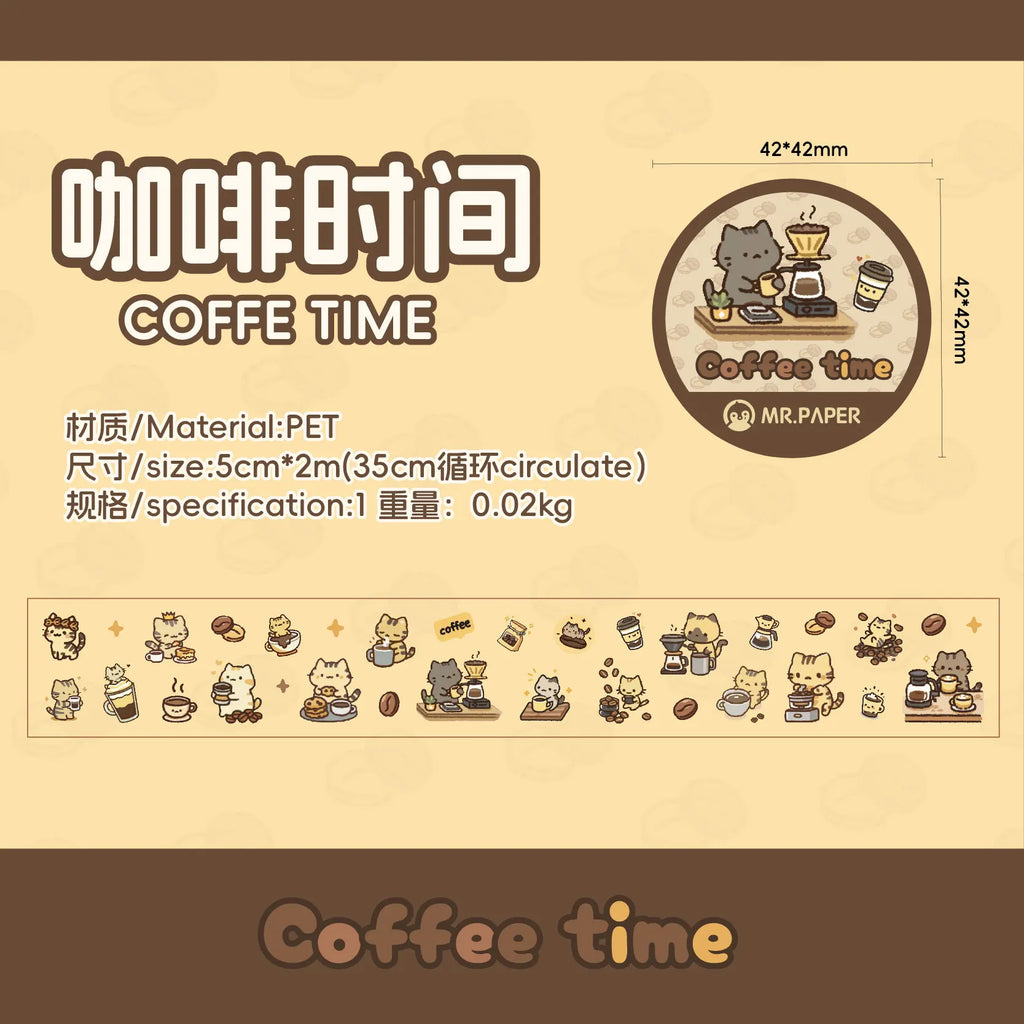 2m/Roll Cartoon Pet Theme Washi Tape Cute Sticker Decorative Collage Adhesive DIY Scrapbooking Hand Made Masking Tape Stationery Qme A1 best-selling