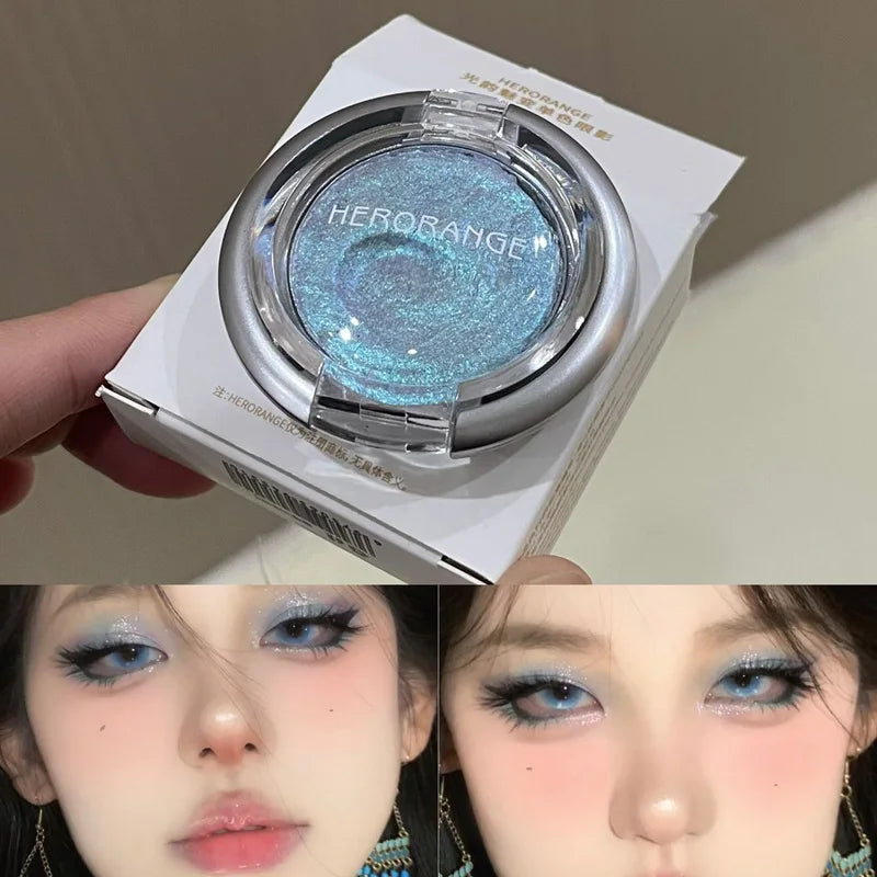 HERORANGE Glowing Charm Monochrome Eyeshadow Palette Pearlescent Qme HR494-02