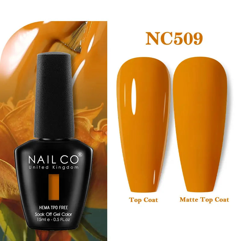 NAILCO Green Series Dark Gel Nail Polish Lasting Hybrid Base Matte