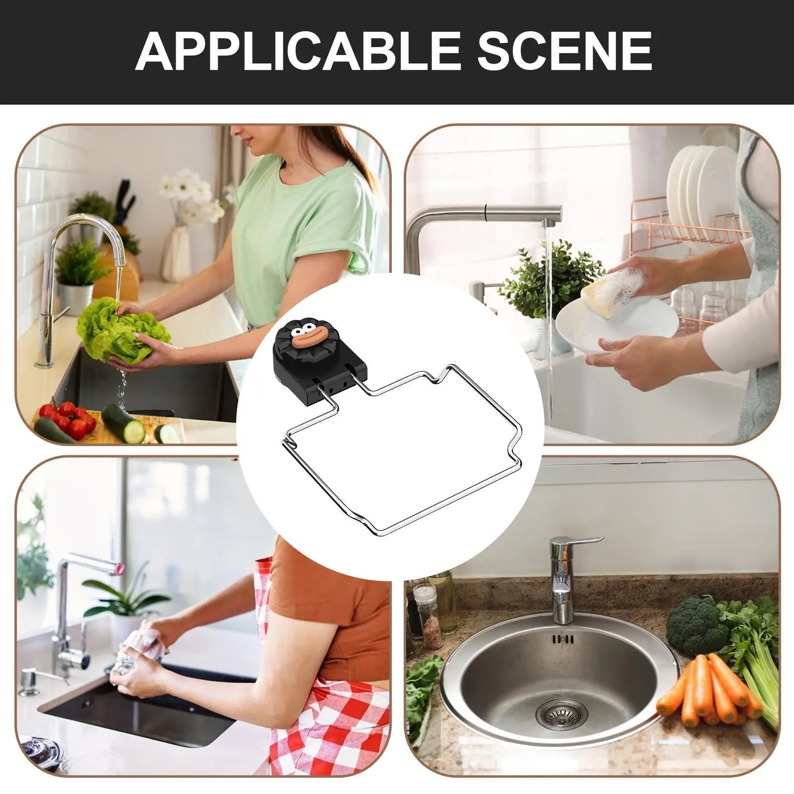 Sink Food Strainer Basket Folding Scraps Catcher Sink Strainer With 50 Filter Mesh Bags For Domestic Kitchen Bathroom Home Qme