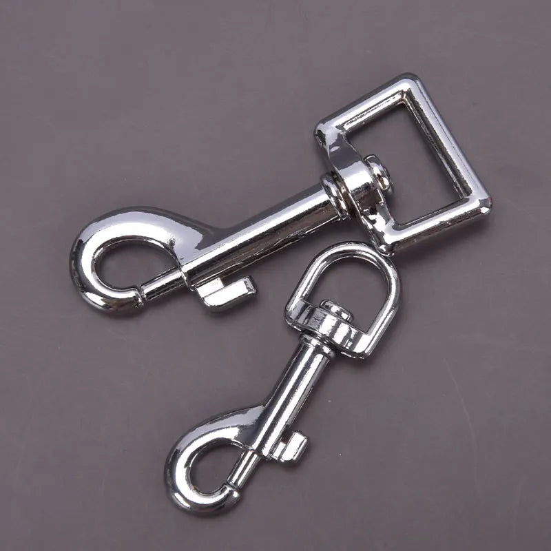 Small Dog Collar Leash Metal Buckle Hardware Sets Straps Swivel Pet Qme