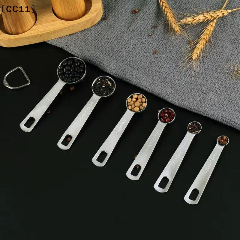 Stainless Steel Measuring Spoon 1 5 Scale Ruler Kitchen Cooking Qme