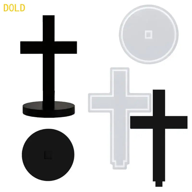 3D Crosses Molds Epoxy Resin Ornament Silicone Church Castings Qme