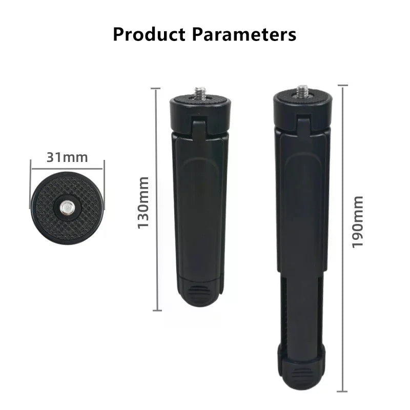 Universal Photography ABS Tripod 1 4 Screw Mount Foldable Extendable Qme