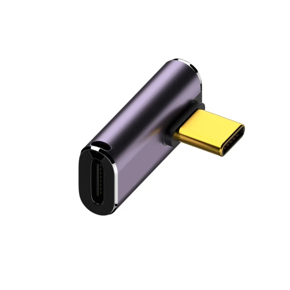 Mini Type-C USB4.0 OTG Adapter 40Gbps High Speed Data Converter Support 8K 60Hz 90/180 Degree Elbow Extension Fast Cable Adapter Qme Type 5