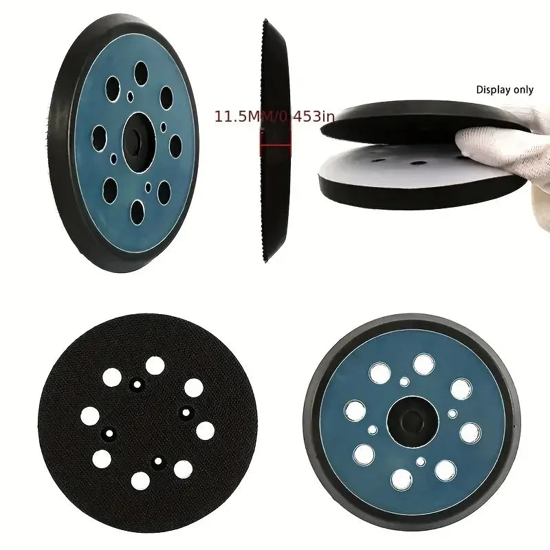 125mm 5 Inch 8 Hole Sander Pad Disc Abrasive Polished Back Pad Sander Polishing Disc For Woodworking Tools And Accessories Qme