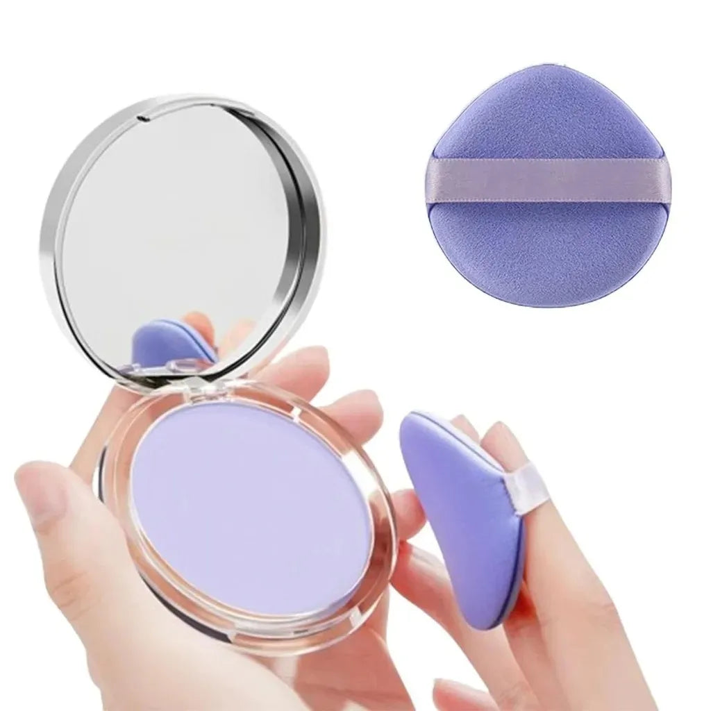Lavender Pressed Powder Matte Powder Lasting Oil Control Full Coverage Face Compact Setting Powder Makeup Foundation Cosmetics Qme