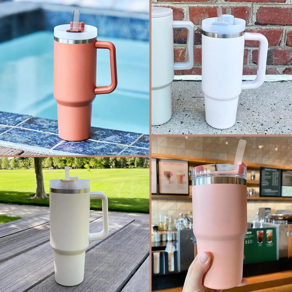 Reusable Straw Replacement Stanley Non-tipping Cups Plastic Straws Qme