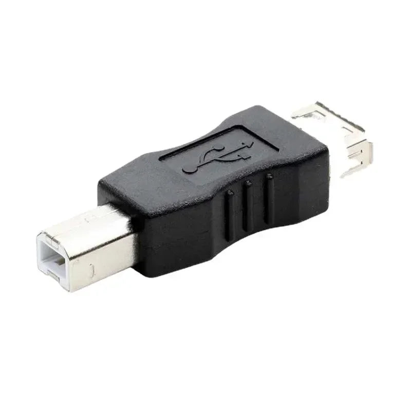 10PCS USB 2.0 A Male & A Female to B Female Printer Print Converter Adapter Connector USB 2.0 Port Retail wholesale Qme