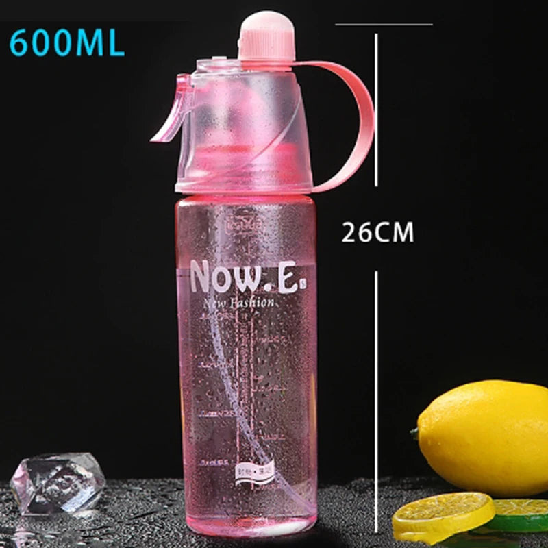 Sports Water Bottle Spray Cup Outdoor Portable Kettles Jug Large Qme