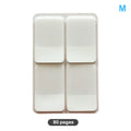 Frosted Pure White Index Stickers Transparent Label Students DIY Qme M