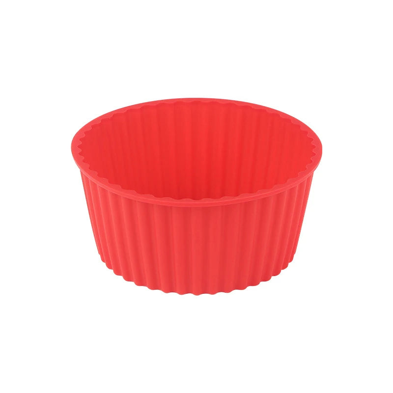 2Pcs Silicone Cake Mold For Muffin Cupcake Baking Food Grade Silicone Bagels Pan For Baking Non Stick Mini Cupcake Mould Qme Red