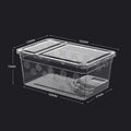 Reptile Tank Insect Spiders Tortoise Lizard Plastic Transparent Qme A2