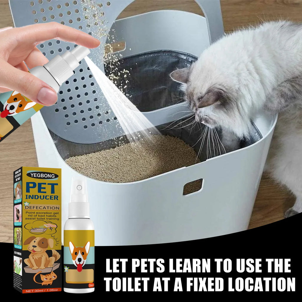 Pet Toilet Training Spray Puppy Positioning Defecation Cats Potty Training Indoor Outdoor Portable Location Dogs Spray Inducer Qme