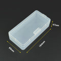 1pcs Transparent Rectangle Plastic Storage Box Screw Holder Case Organizer Container Jewelry Nail Art Equipment Tools Case Qme 18.4x8.9x4.7cm