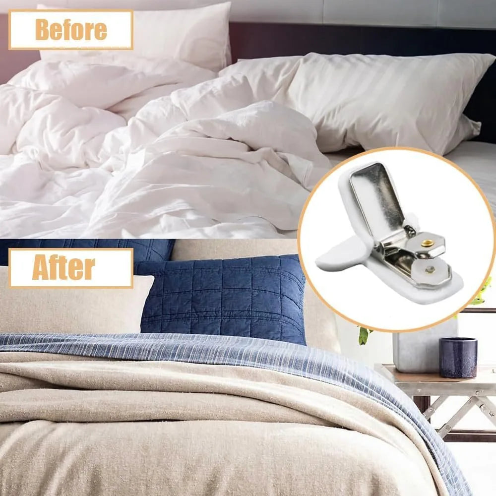 1-10PCS Padded Comforter Clips Strong Fixation Anti Slip Duvet Clips White Padded Clips for Prevents Moving Inside Duvet Cover Qme