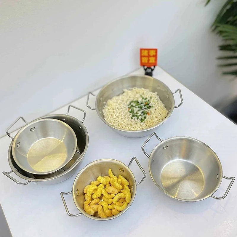 Cookware Saucepan Dry Pots Handle Kitchen Stainless Steel Seafood Qme
