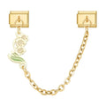 2025 New Heart Flowers Home Golden Women Fashion Chain Italian Charm Link Fit 9mm Bracelet Stainless Steel Making DIY Jewelry Qme Style 9