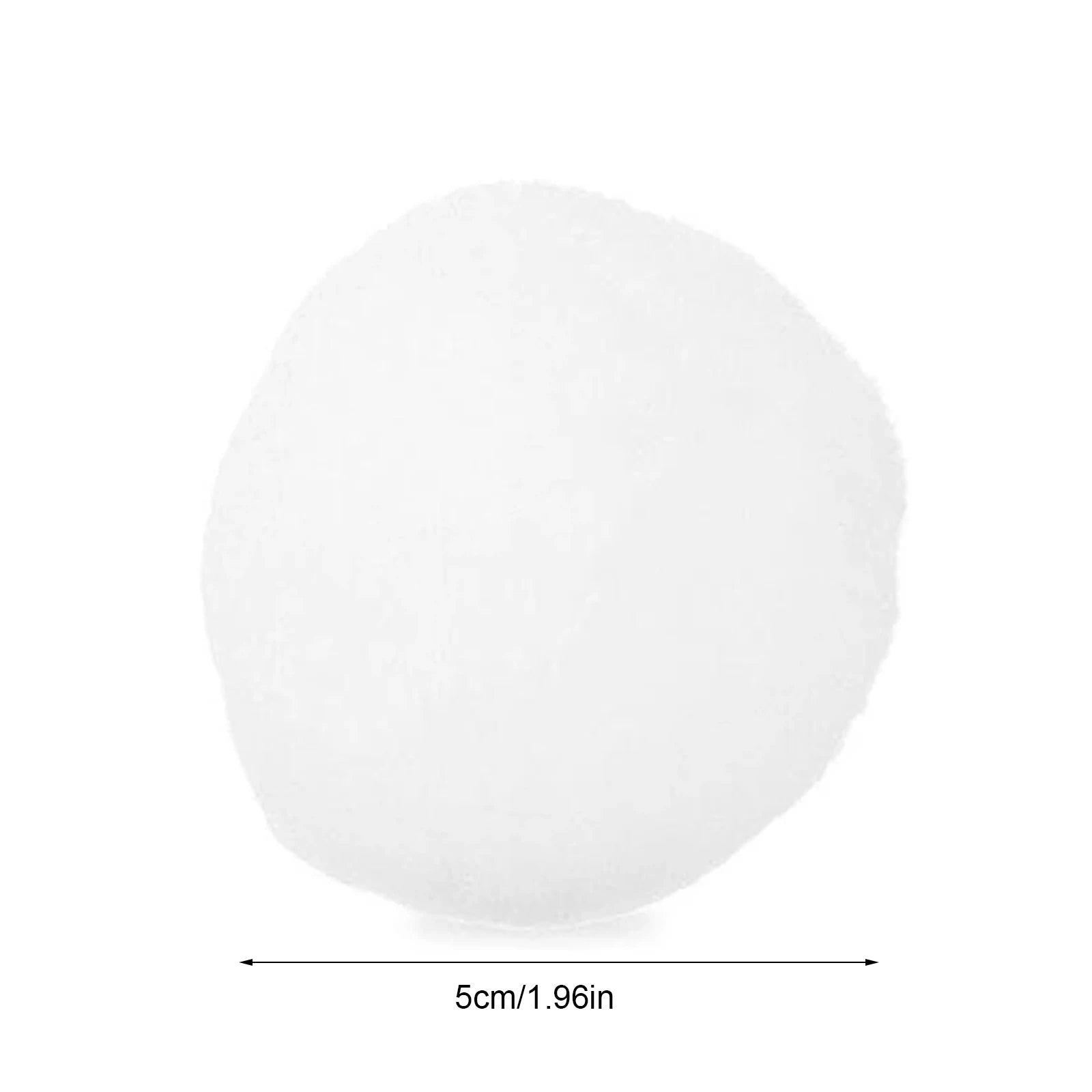 20PCS Artificial Soft Snowball 5cm Indoor Snow Fight Ball Fake Balls Winter Interactive Throwing Game Toys Qme