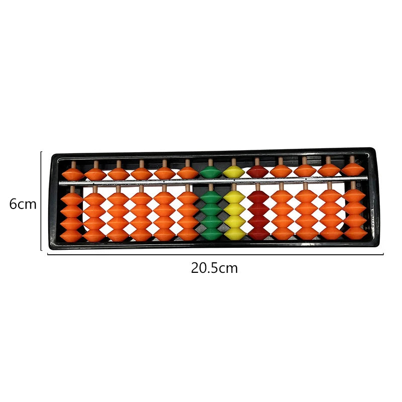 13 Digit Rods Standard Abacus Children's Plastic Soroban Calculator Qme A3