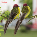 1Pcs 3D Fake Craft Birds Artificial Foam Feathers Birds Home Garden Wedding Birthday Party Home Decor Fake Sparrow Qme Yellow