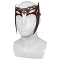 Superhero Scarlet Witch Cosplay Headband Mask Leather Headwear Face Cover Halloween Costumes Party For Adult Cosplay Props Qme Type C