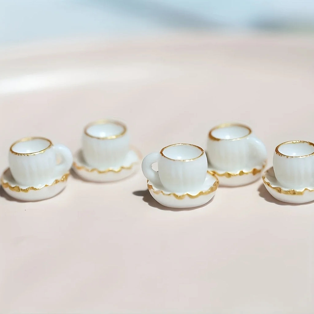 20pcs Miniature Coffee Cup Models,Durable Home Decor, Suitable for Cafes Decoration, Offices And Outdoor Decoration Qme