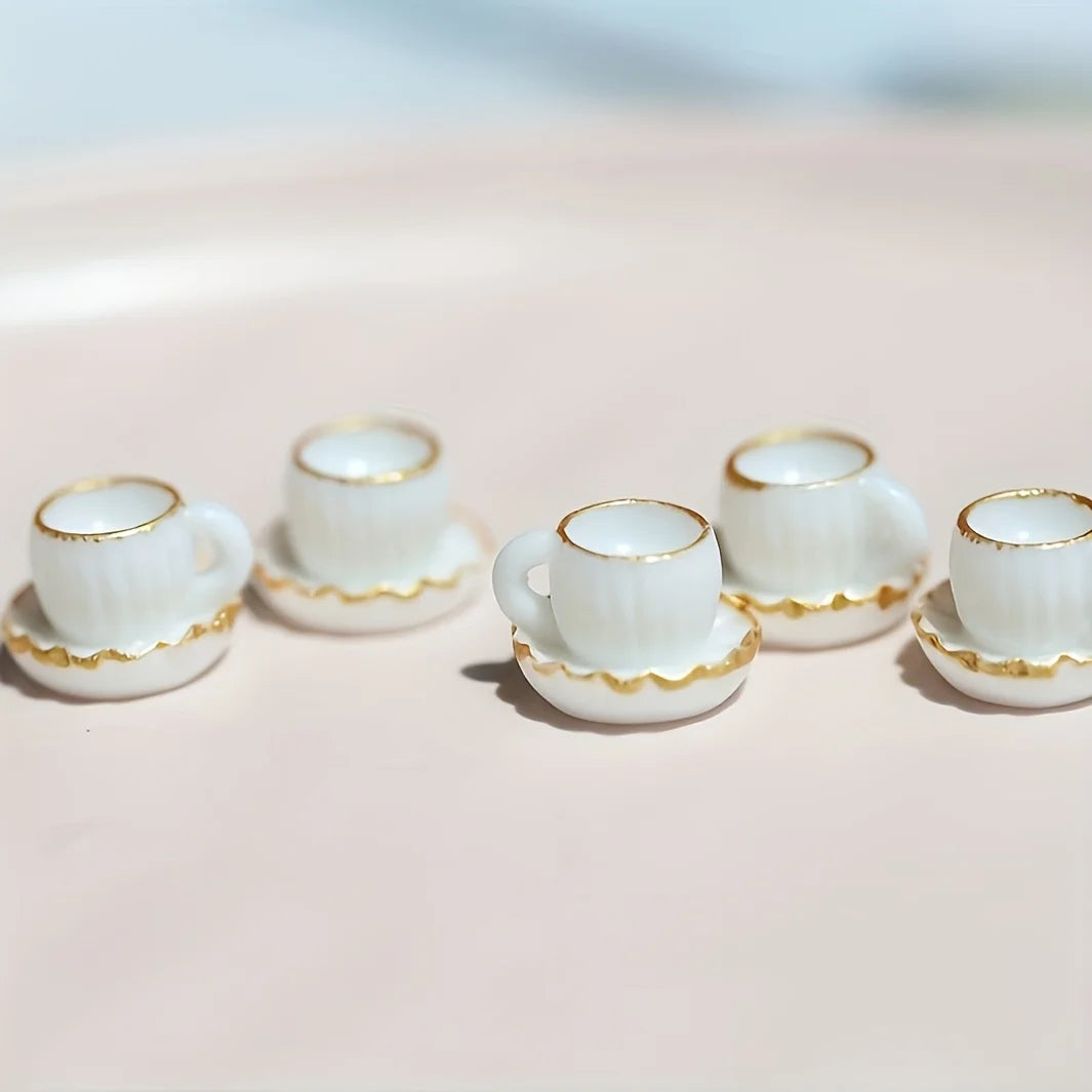 20pcs Miniature Coffee Cup Models,Durable Home Decor, Suitable for Cafes Decoration, Offices And Outdoor Decoration Qme