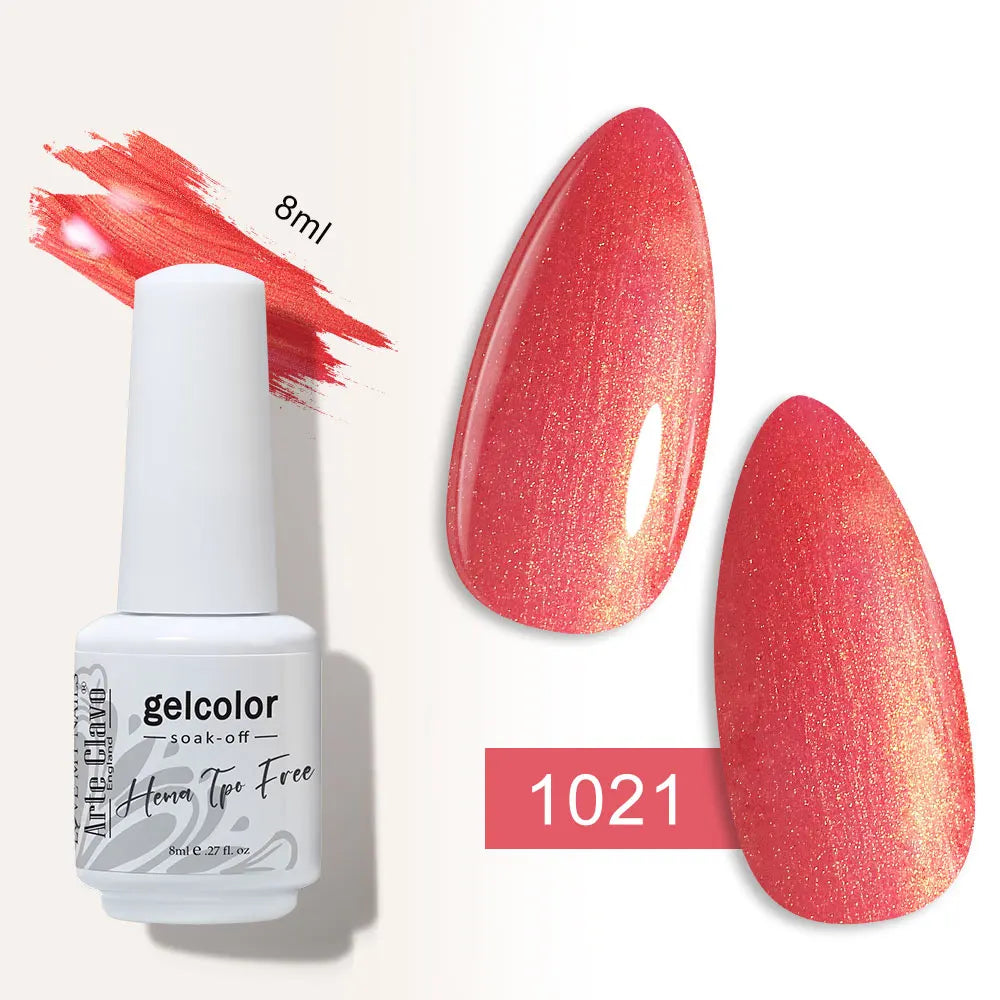 Arte Clavo Semi-permanent Gel Nail Varnish 180 Colors Semipermanent