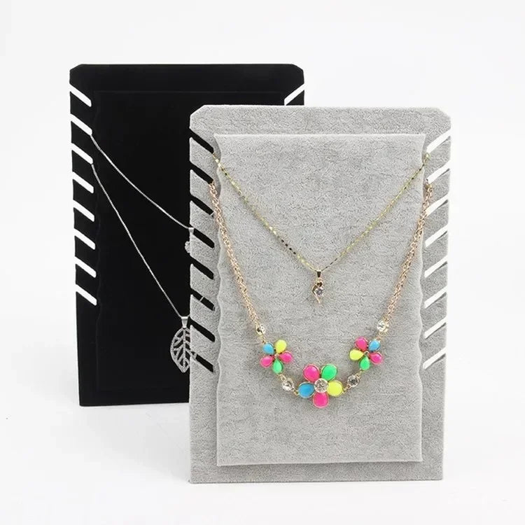Solid Bamboo Wood Jewelry Display Stand Necklace Showcase Holder Pendant, Long Chain Handing Organizer Holder For Necklaces Qme