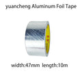 1 Roll High Temperature Resistant Aluminum Foil Tape, Waterproof and Oil-proof, Flame-retardant and Sun-proof, Hand-tearable Qme width-47mm 10M