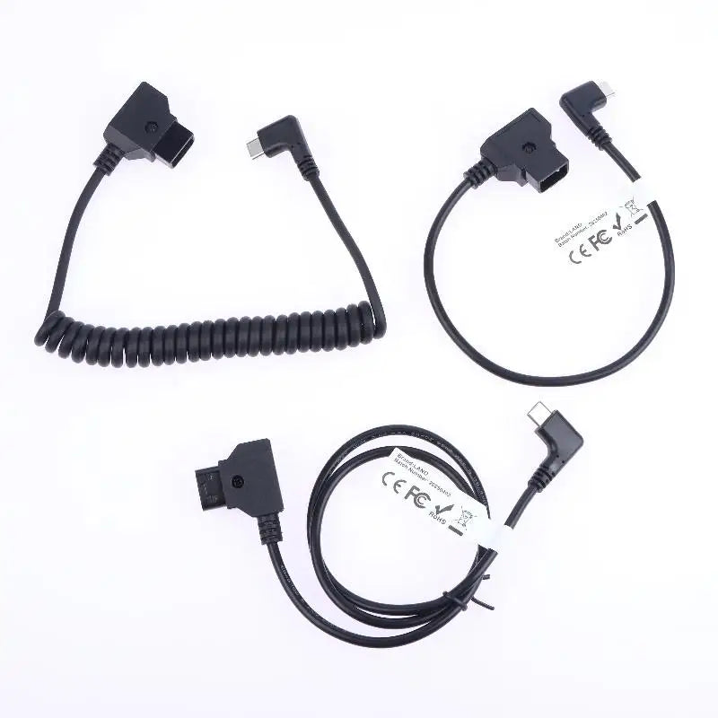 D Tap Input C Output Power Cord Capacity Charging Wire Camera Battery Qme