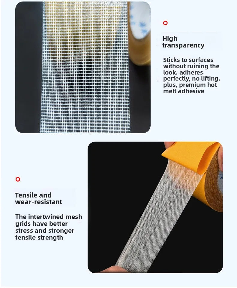 Super Sticky High-Viscosity Double-Sided Adhesive Tape - Perfect for Carpet Leather Wall & Floor Fixing Qme