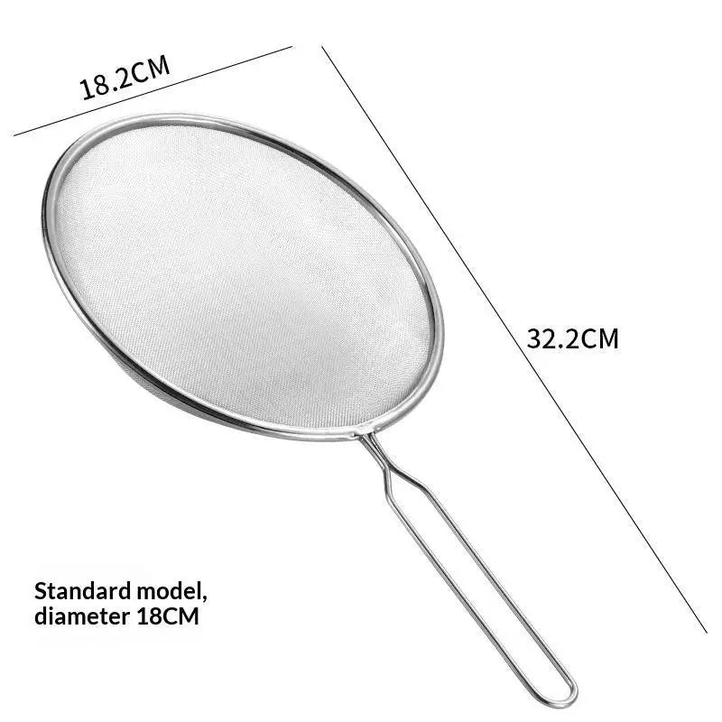 Rgonomic Kitchen Strainer Christmas Recipes Non-slip Handle Hook Qme C