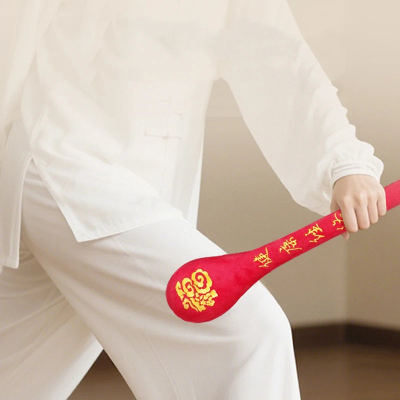 Extended Back Massage Hammer Meridian Beat Stick Elasticity Velvet Qme