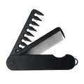Multifuncional Portable Folding Pocket Combs Wide Tooth Oil Head Comb Qme black China Mainland